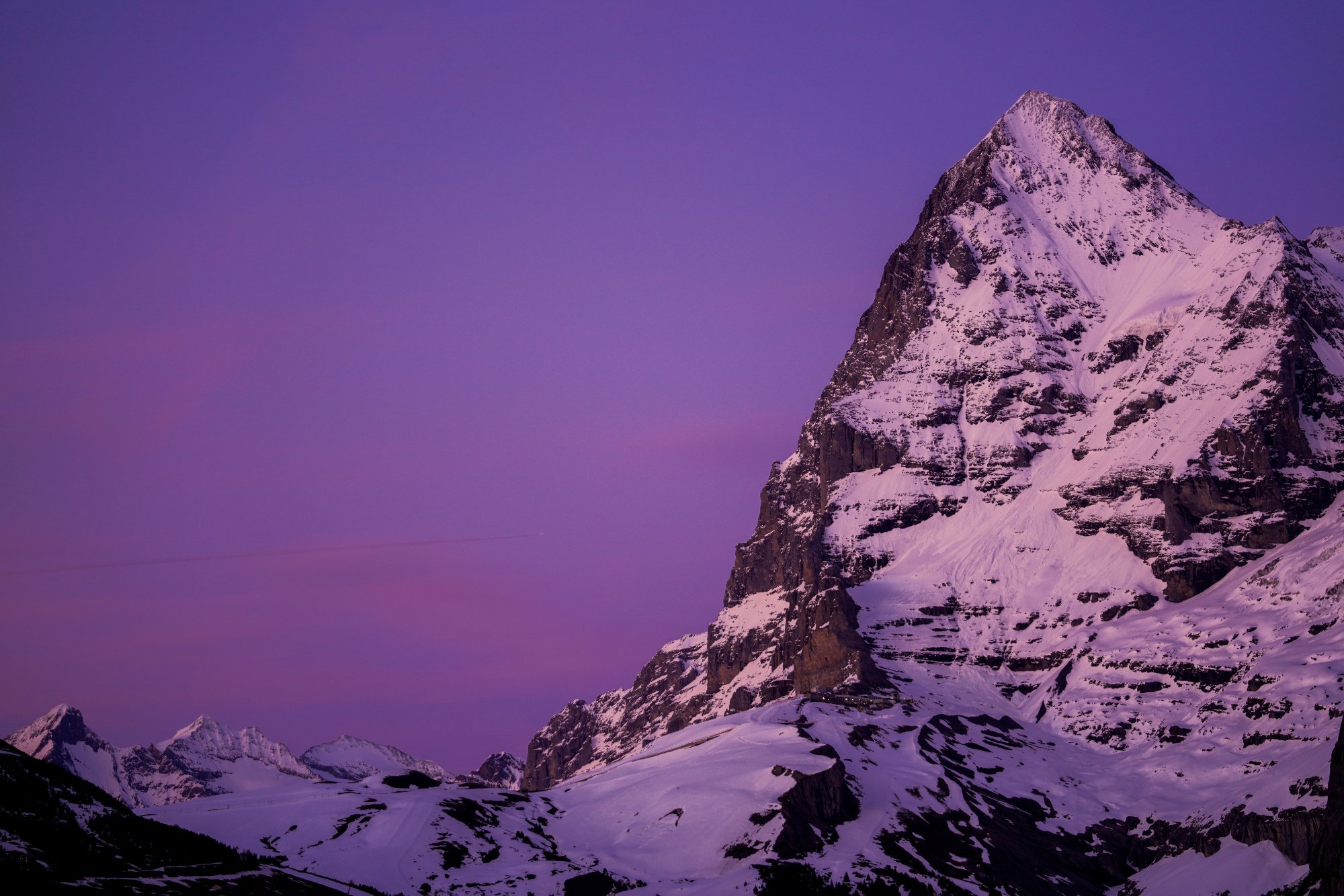 La face nord de l'Eiger, gravie par Alison Hargreaves enceinte de six mois en 1988