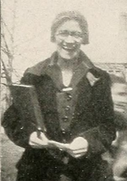 Portrait de Miriam O'Brien Underhill vers 1920, théoricienne du "manless climbing"